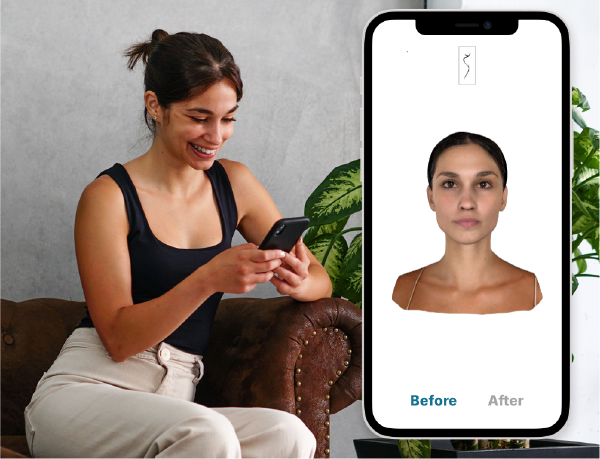 Woman using smartphone