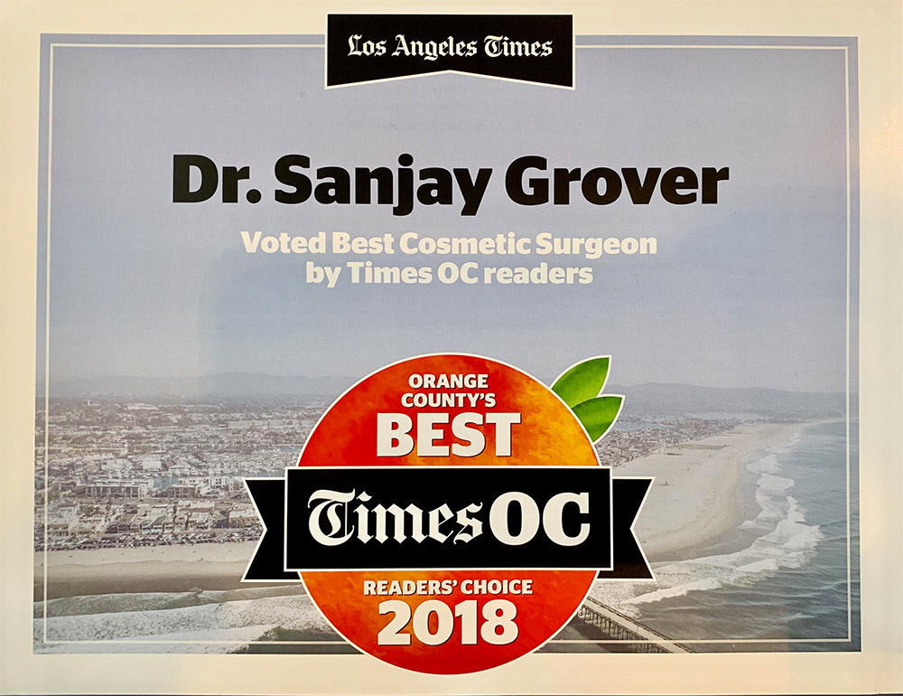 LA Times Best Cosmetic Surgeon Award 2018