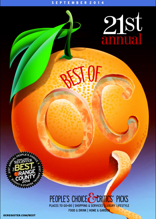 Best of Orange County magazine cover dated September 2014